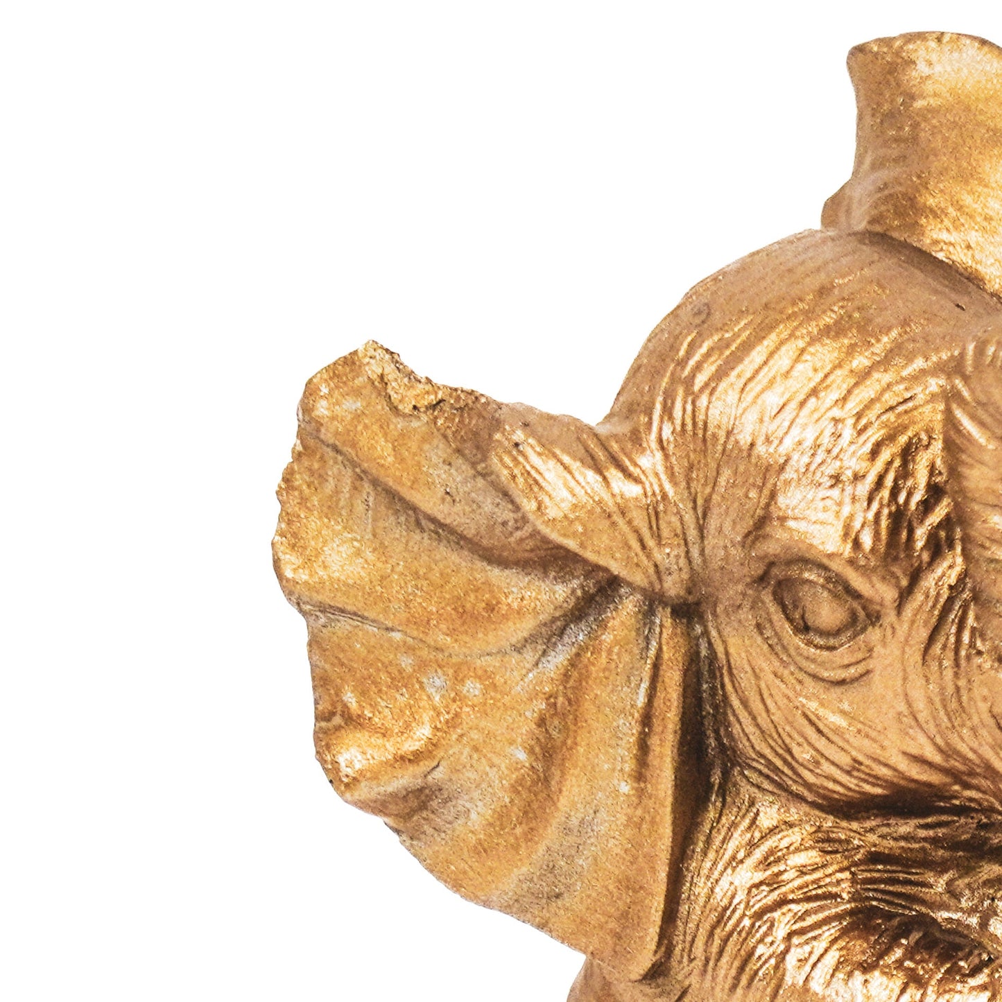Ornament - Elephant - Polyresin - Gold - 7x7x11cm